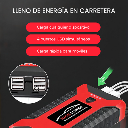 puertos USB arrancador de coches